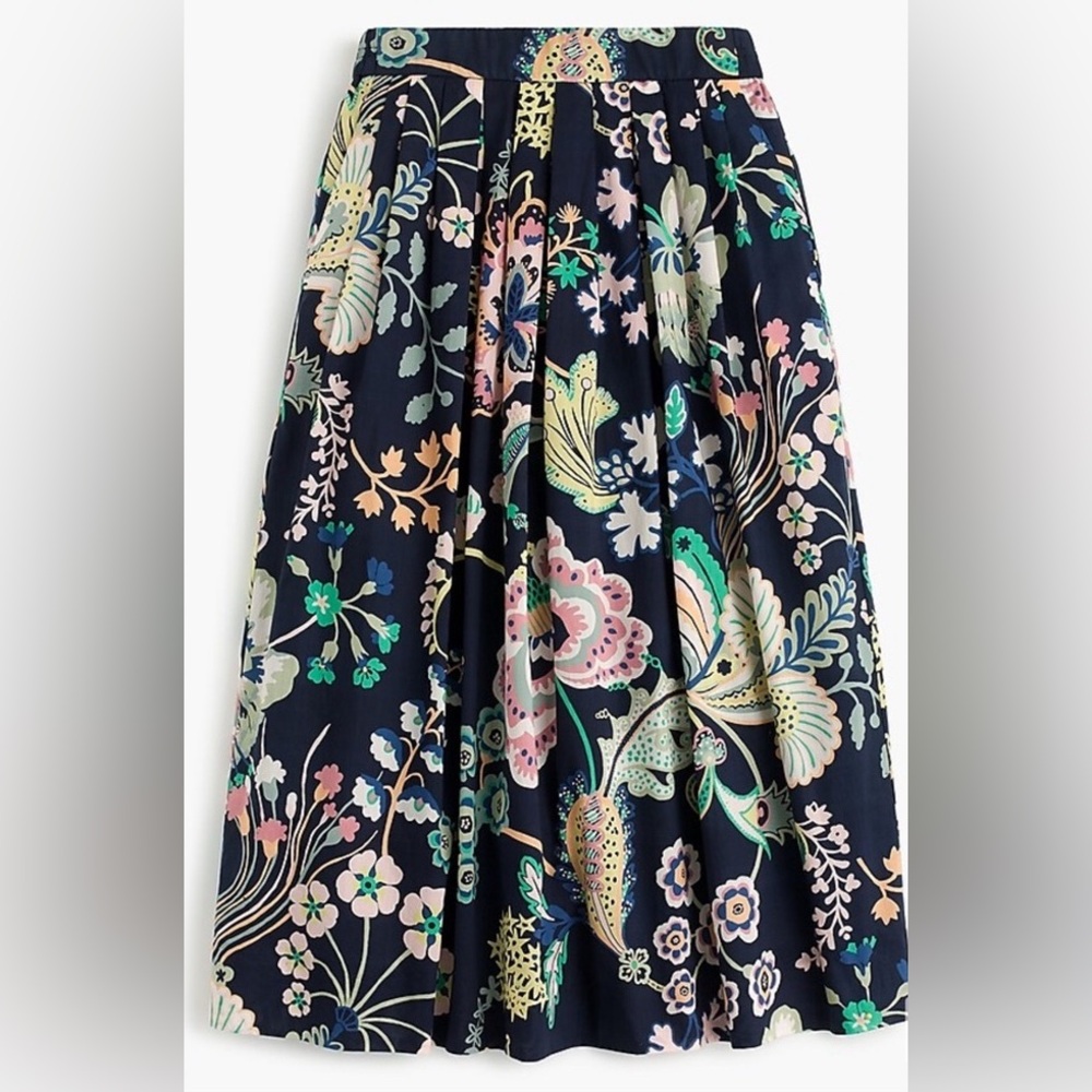 J.Crew Liberty Symphony Pull-on Midi Skirt. Size 10.